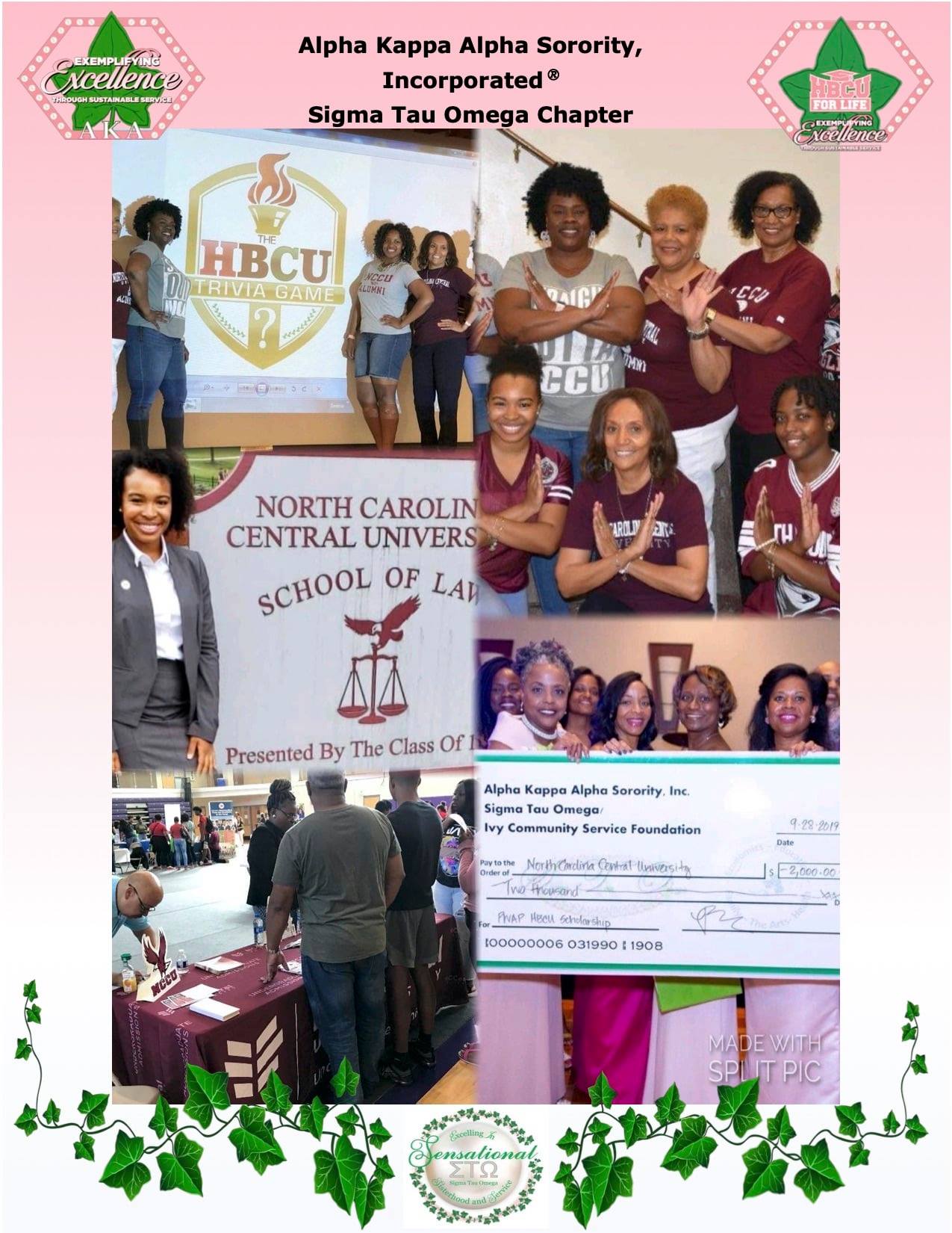 Sigma Tau Omega Chapter Salutes North Carolina Central University! NCCU ...