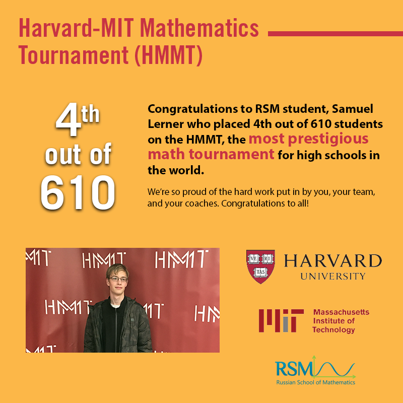 Russian - We're so excited to announce that RSM student Samuel Lerner ...