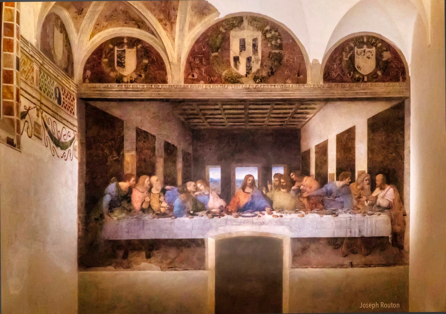 Leonardo's 3D Last Supper in Milan, Italy