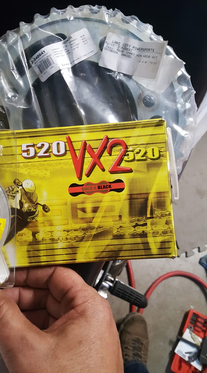 Received wrong order of motorcycle parts