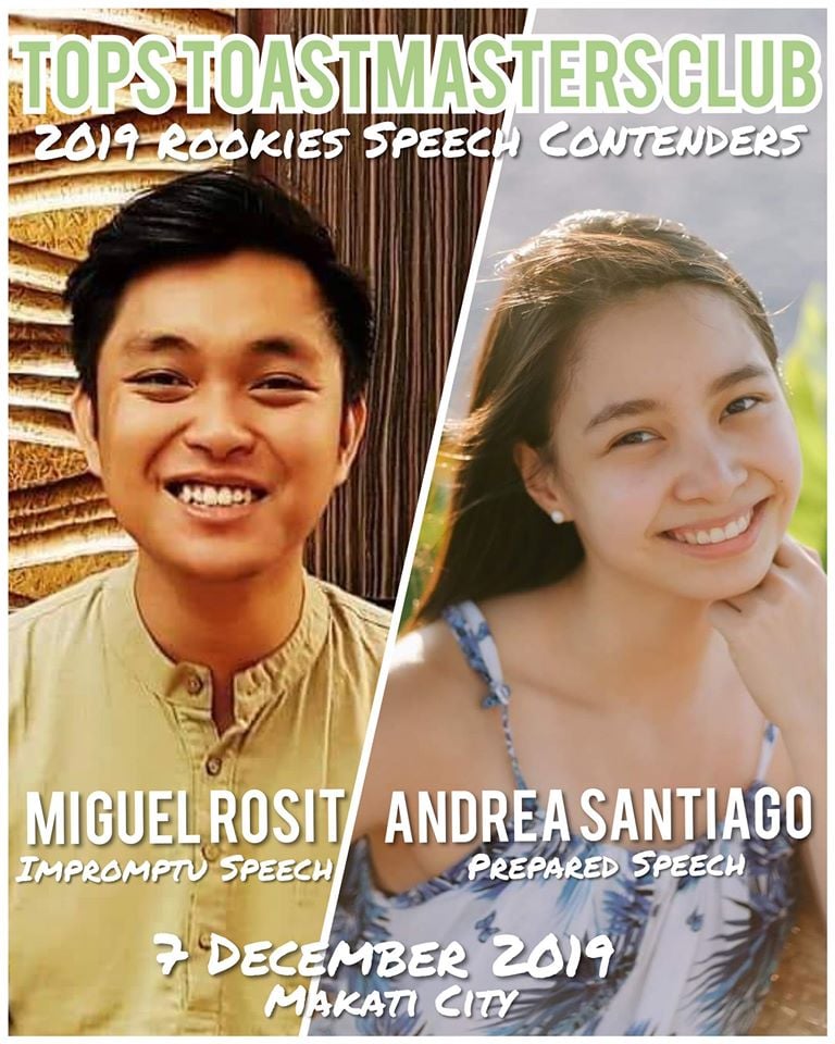 To TOPSters Andrea Santiago and... - TOPS Toastmasters Club | Facebook