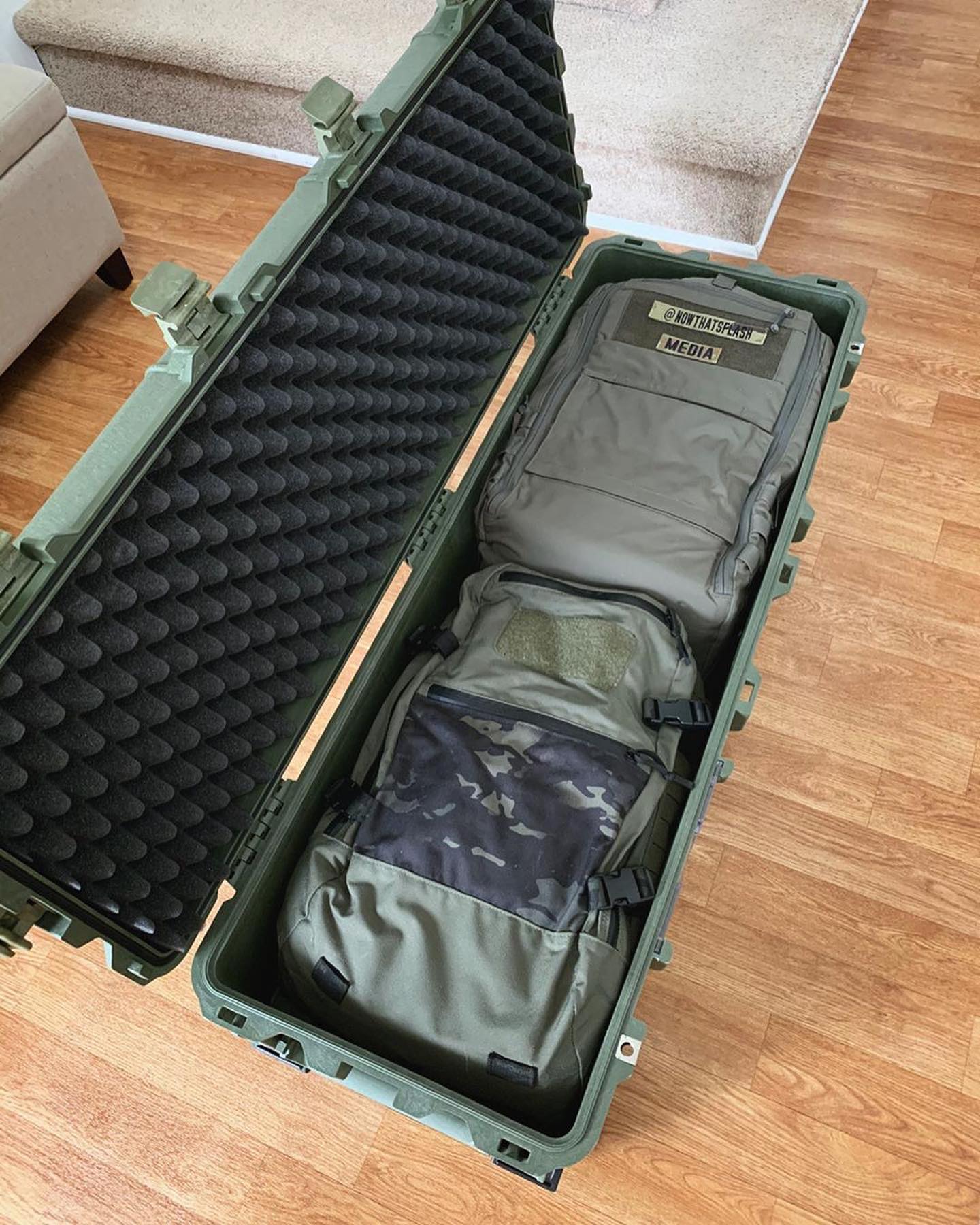 The Pelican 1740 Case holds all this and more! This case is huge