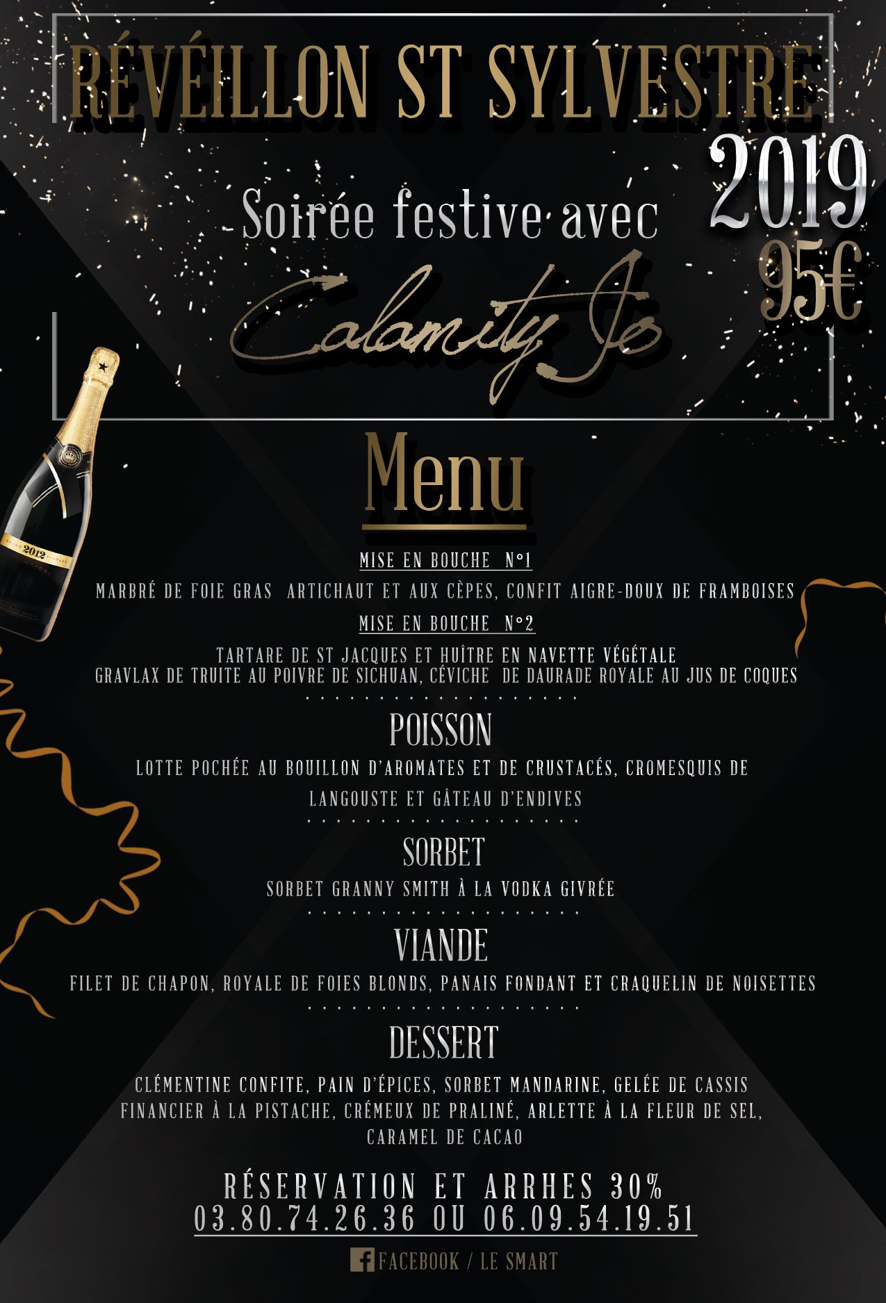 Calamity Jo - Voici le beau menu proposé par le Smart !!!... | Facebook