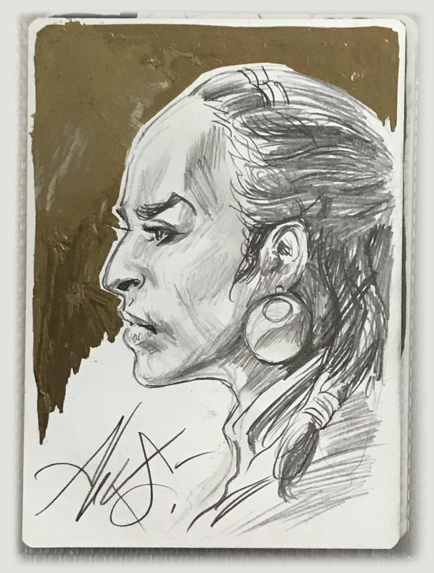 Some artist proof with sketch on the back for sale :
