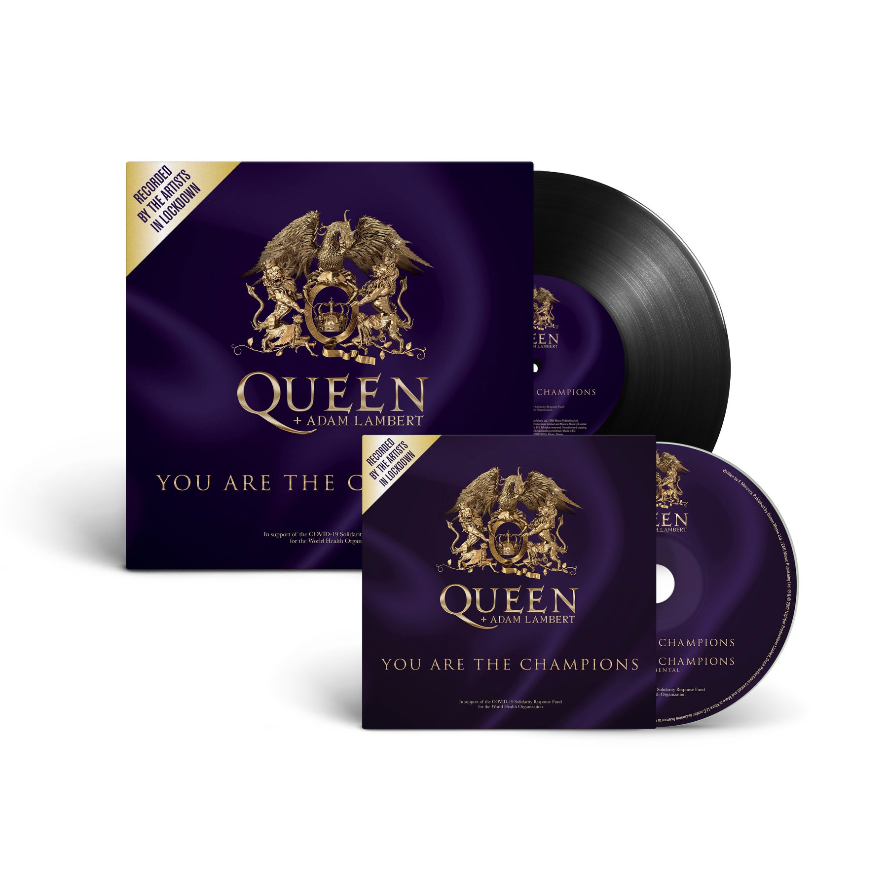 The Queen + Adam Lambert Limited Edition CD and 7” vinyl versions