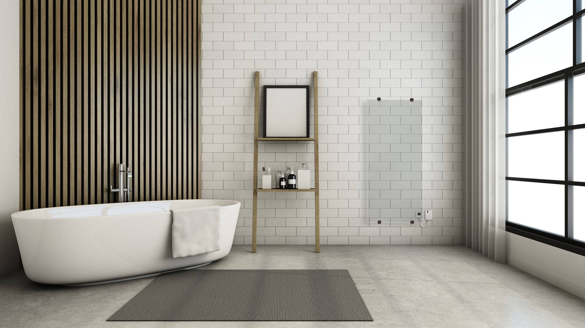 Glass Radiators - The grc Clear, a stunning and slim line...