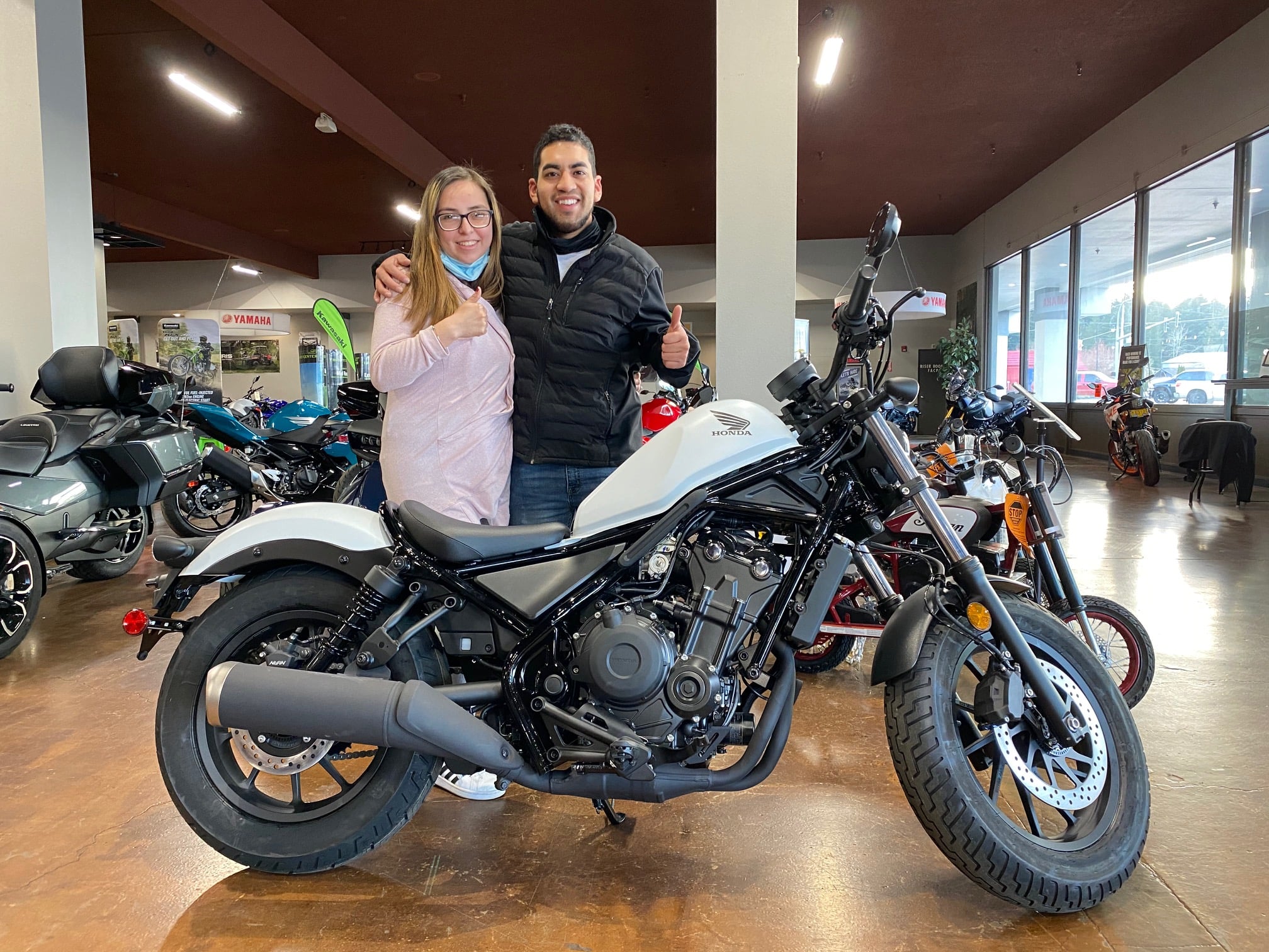 Pro Caliber Vancouver - William & Rosa and their new 2021 Honda Rebel ...