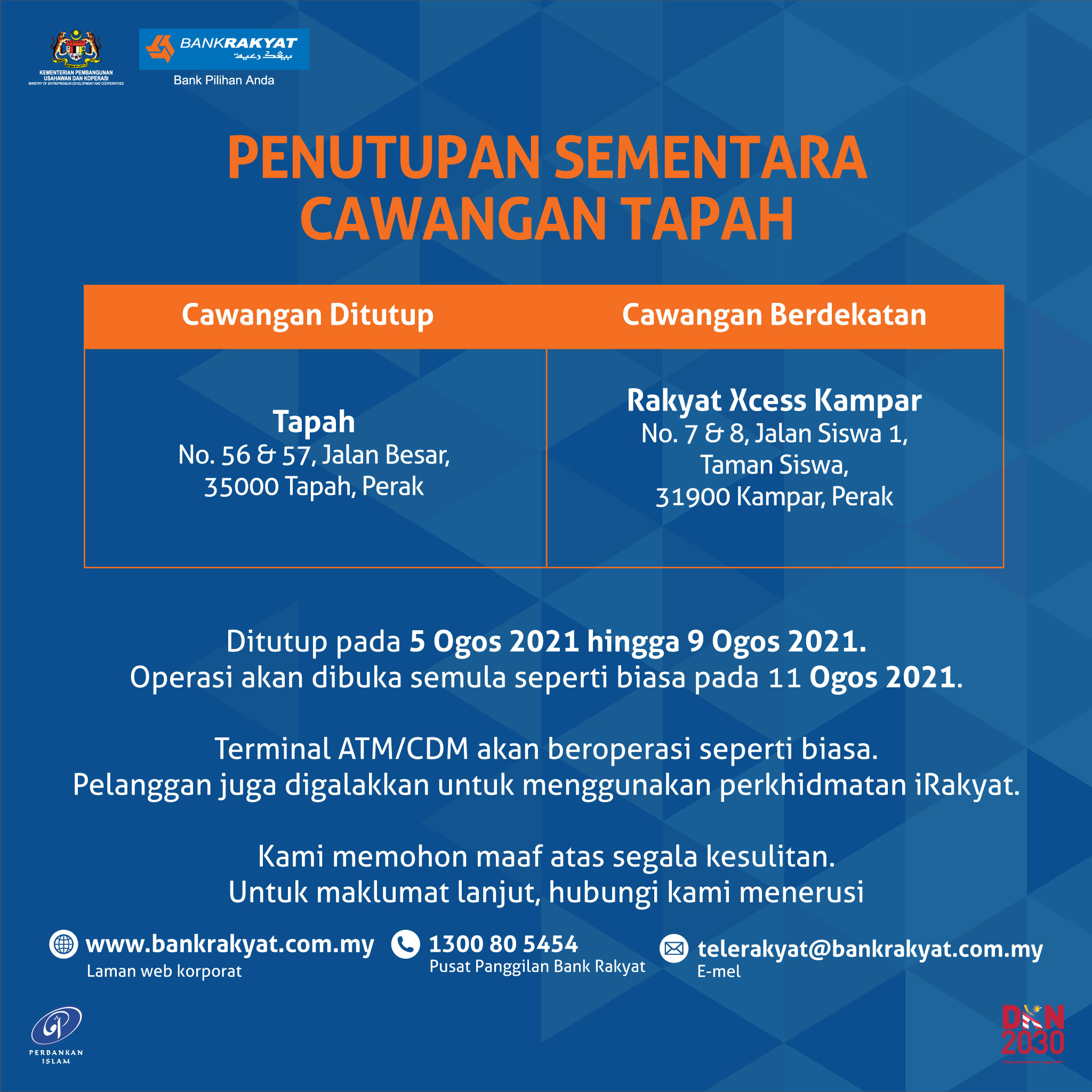 Bank Rakyat - Pelanggan yang dihargai Sila ambil maklum...