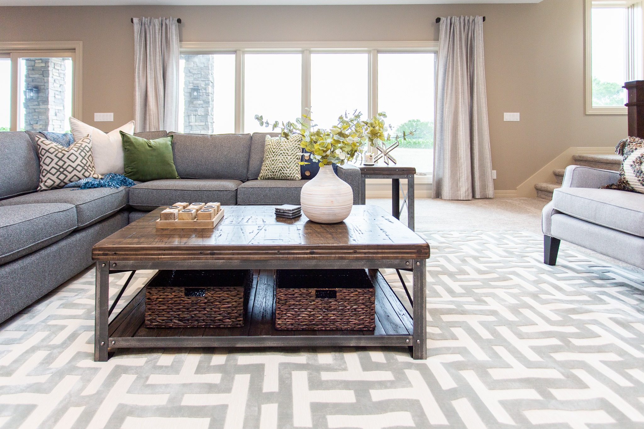 The basement in our client's brand... - Fluff Interior Design