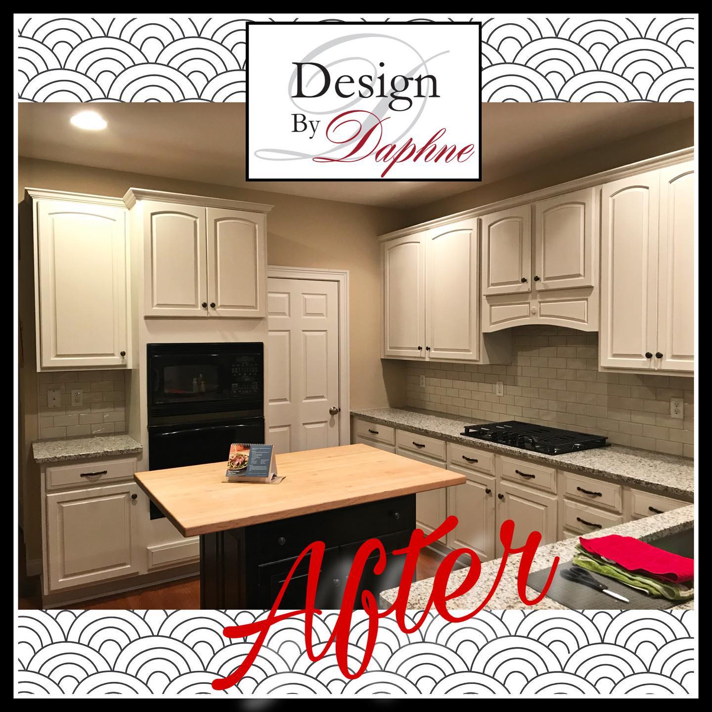 Dark kitchen gets lightened up.... - Design By Daphne, LLC