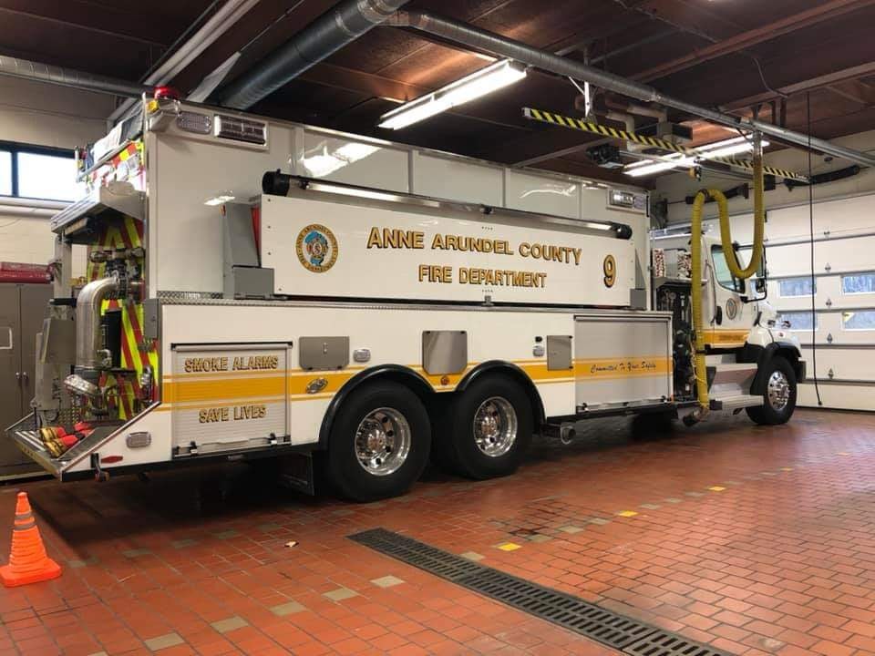The personnel of... Anne Arundel County Fire Department