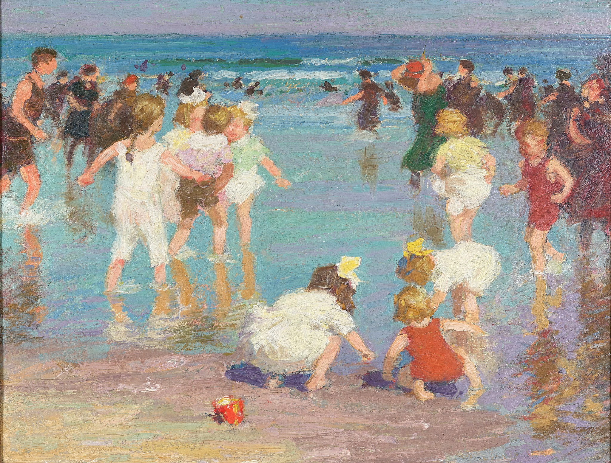ビクトールスパンの「浜辺の風景」 Surfs up! You can find these beach scenes from our Smithsonian