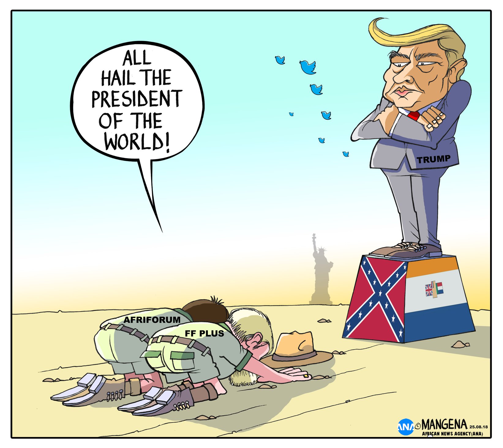 IOL News - Today's cartoon by @Mangenatoons. #DonaldTrump... | Facebook
