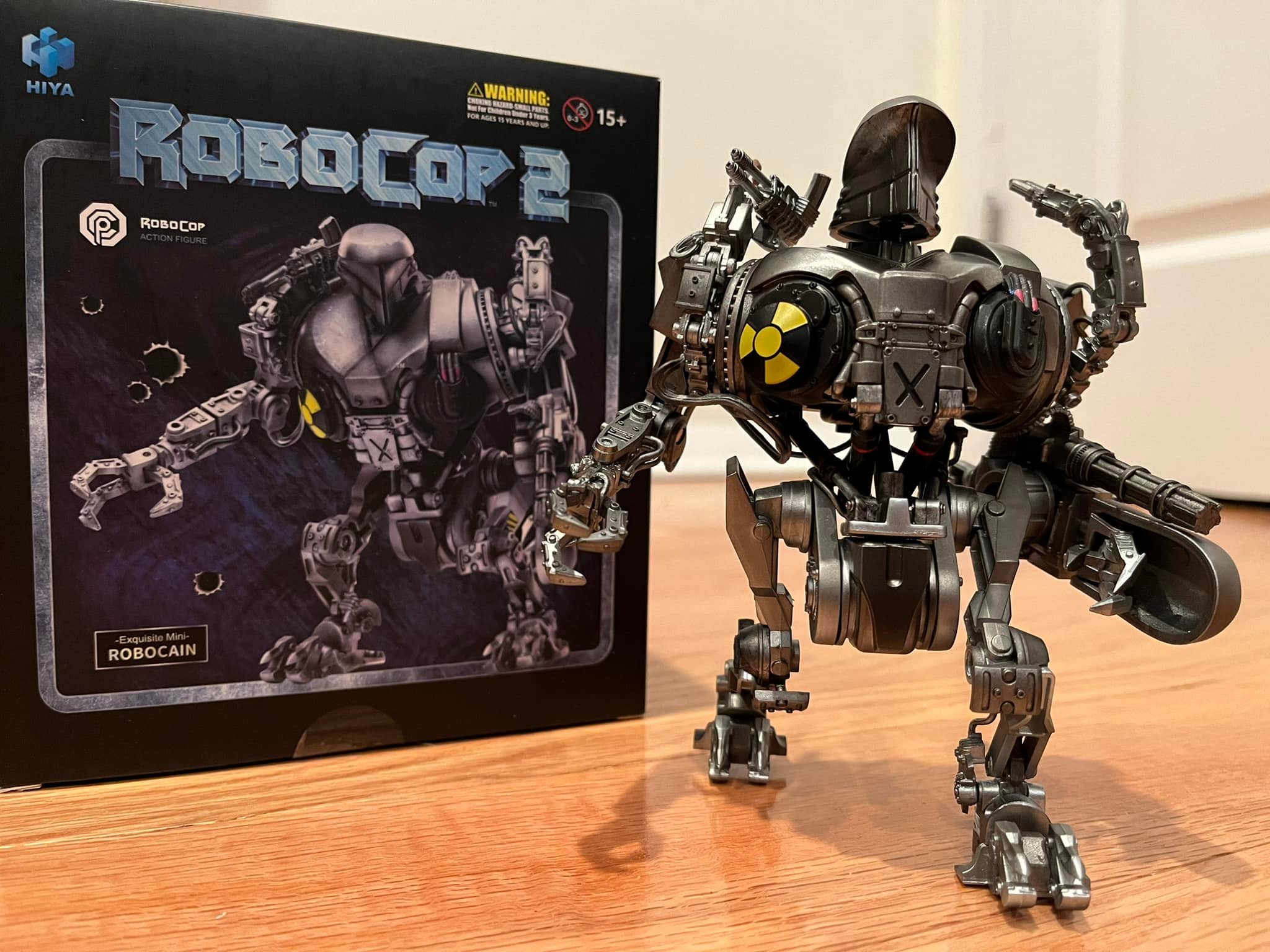 Hiya Robocop 2 figures with Cain and ED-209