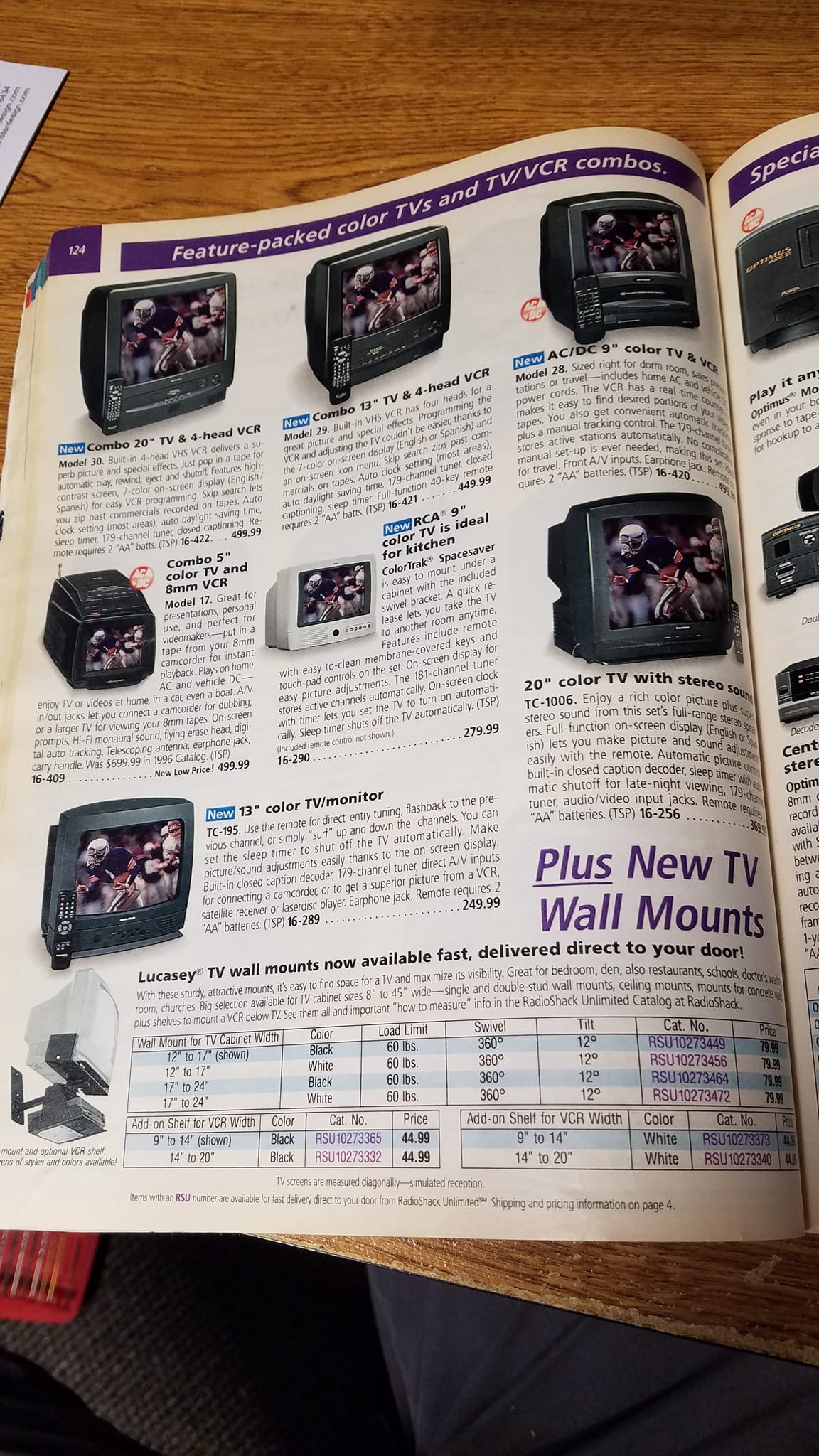Radioshack CRTs in 1997 catalogs