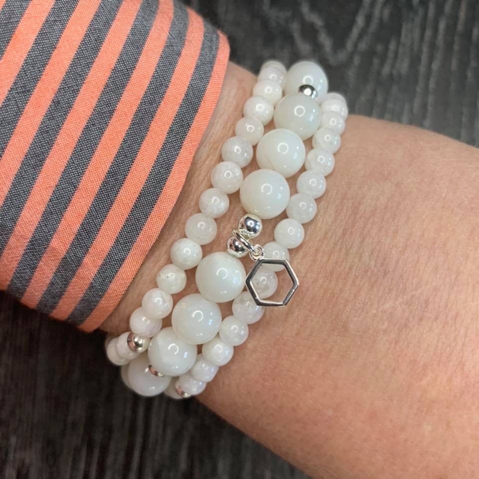 New moonstone bracelet, $20 a piece 7 pieces on stock Pls dm with