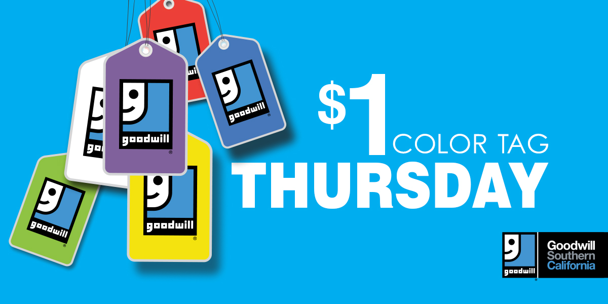 Our $1 Thursday sale is... - Goodwill Southern California | Facebook