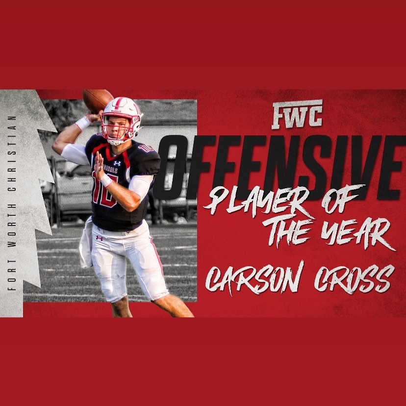 Fort Worth Christian School - in NRH - 🏈District Offensive Player of ...