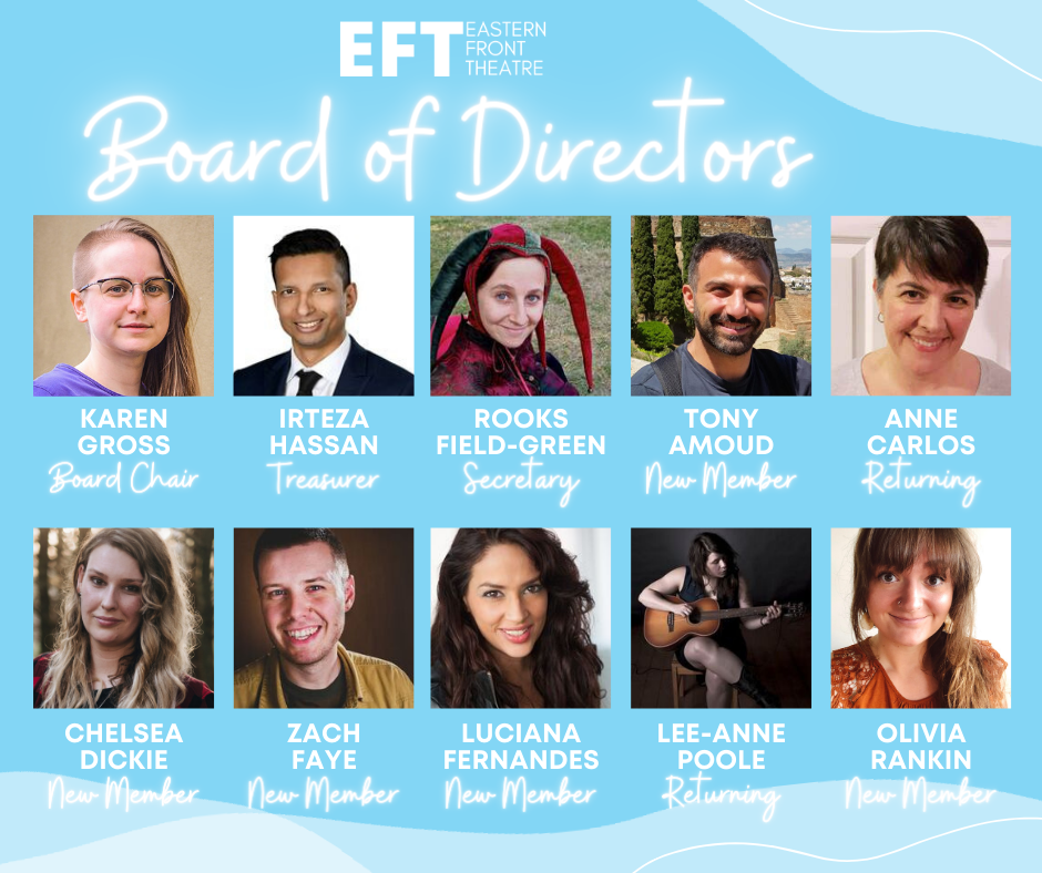 MEET OUR BOARD OF DIRECTORS We're... - Eastern Front Theatre | Facebook