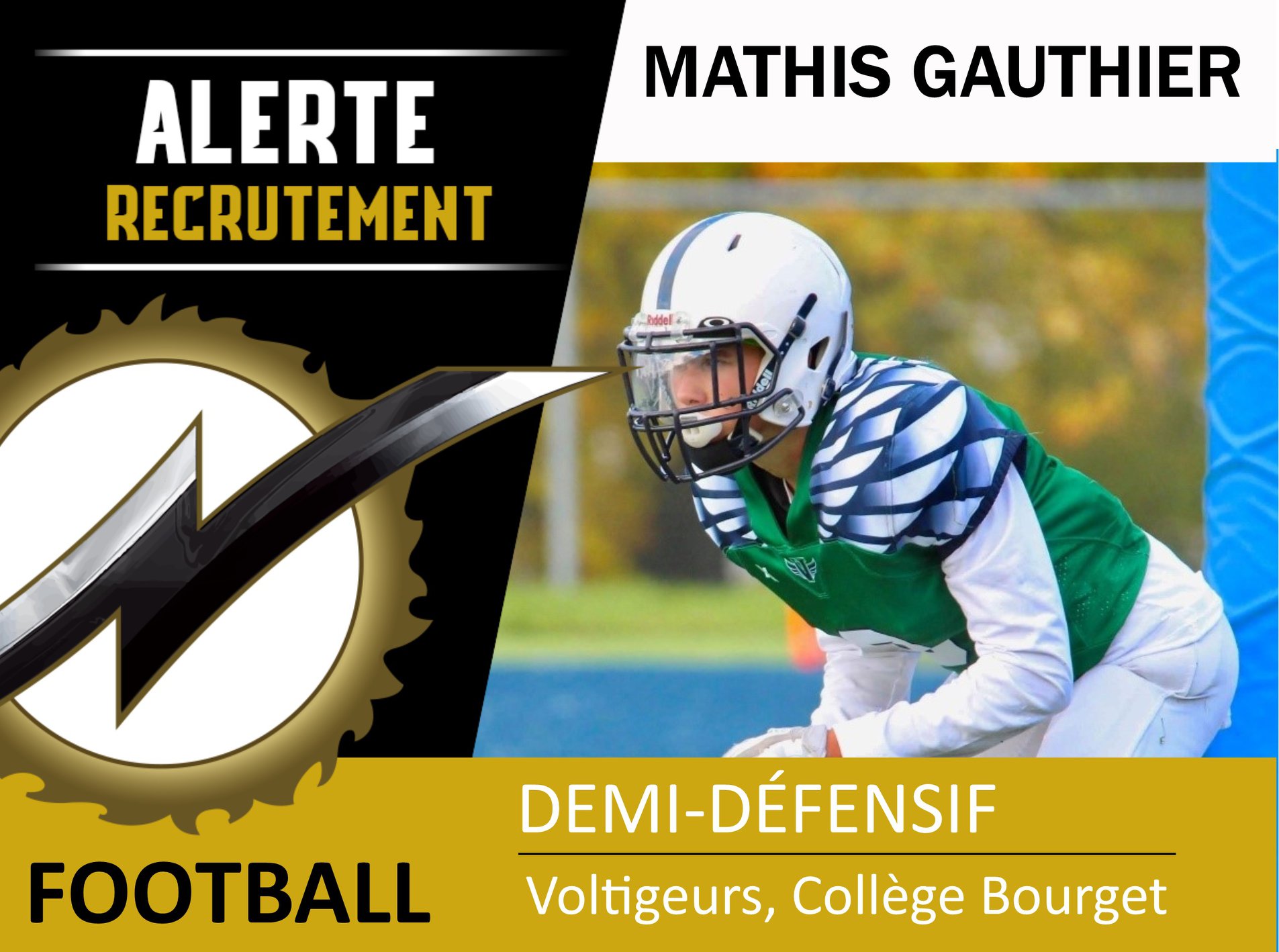 🚨 Alerte recrutement... - Noir et Or du Cégep de Valleyfield