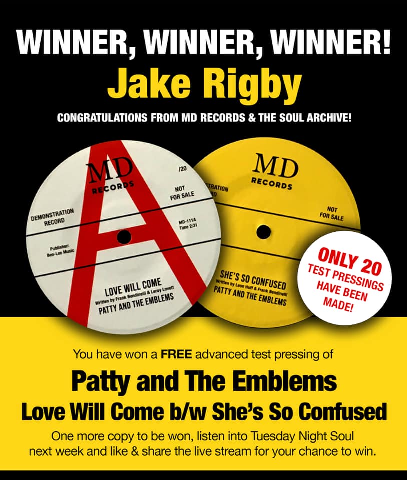 Northern Soul - Congratulations to Jake Rusty Rigby. You have won a ...
