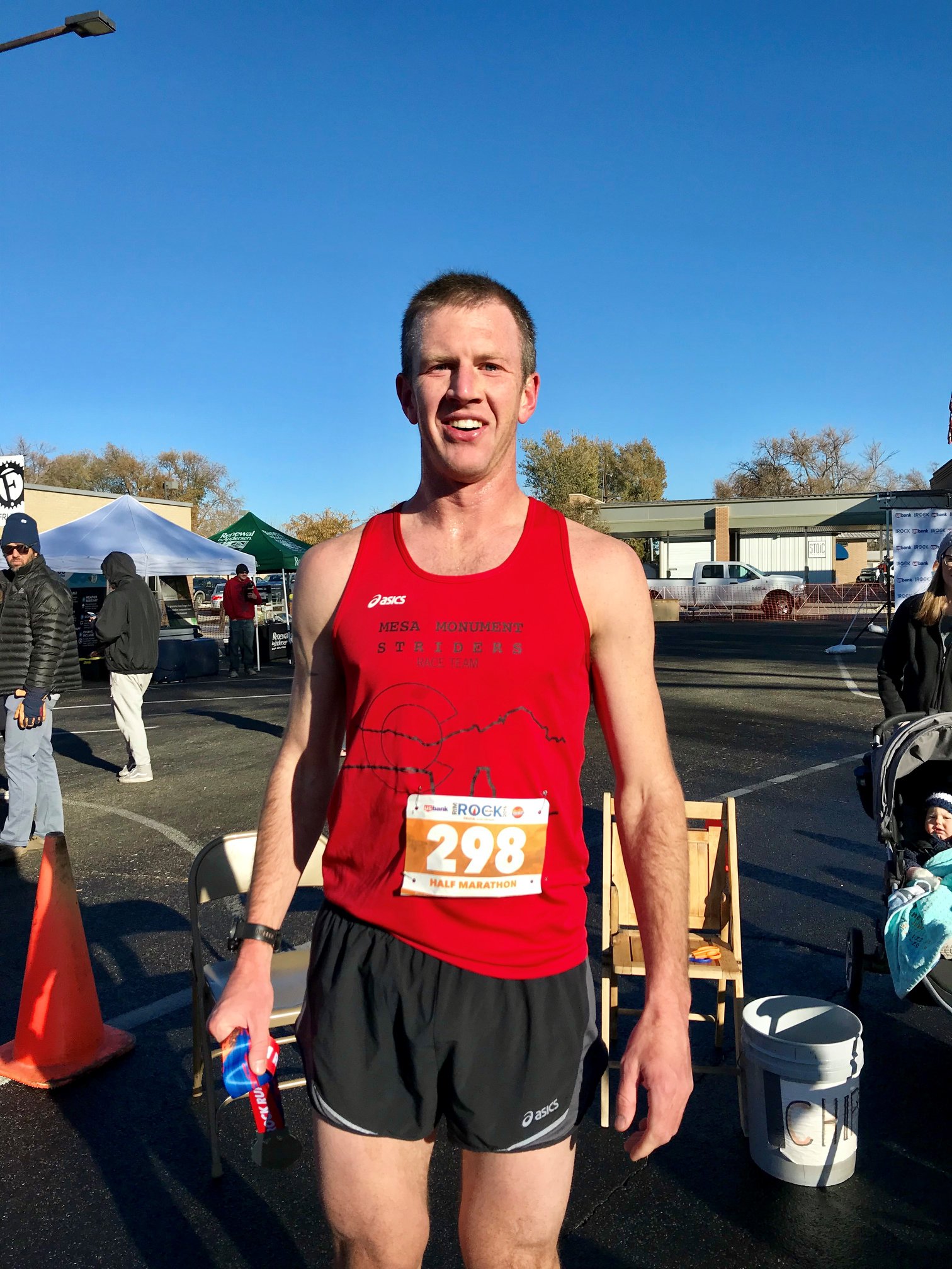 James Roche won the half-marathon... - Mesa Monument Striders