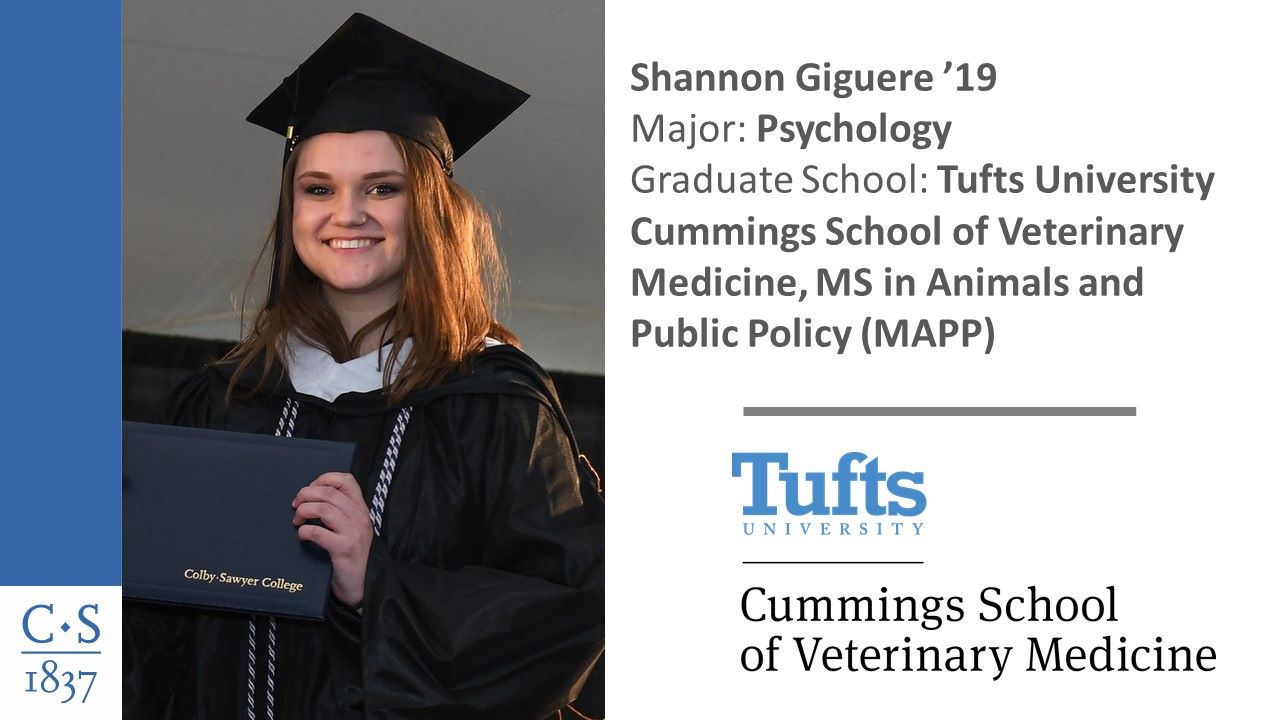 Congratulations to psychology major... - Colby-Sawyer College