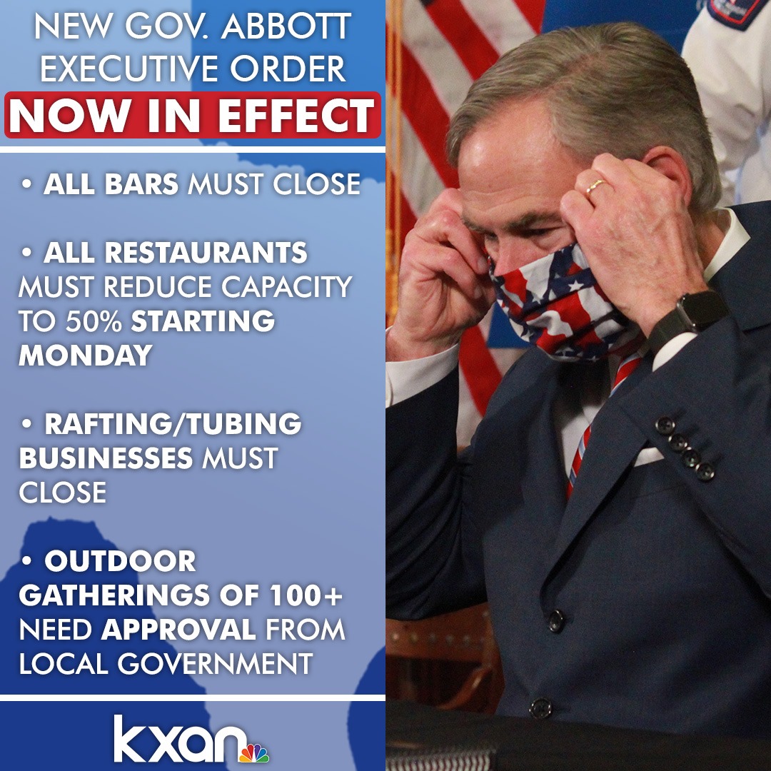 KXAN News - NOW IN EFFECT: Gov. Abbott's latest executive order to help ...