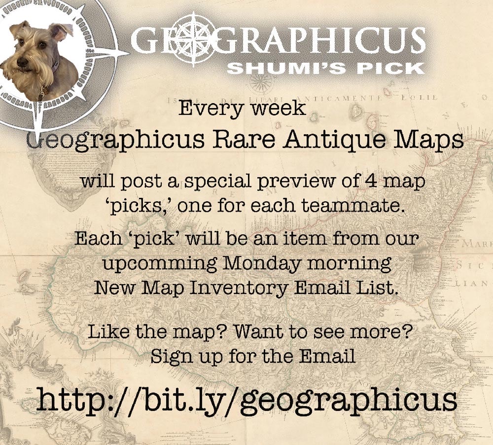 #shumispick #antiquemaps... - Geographicus Rare Antique Maps | Facebook