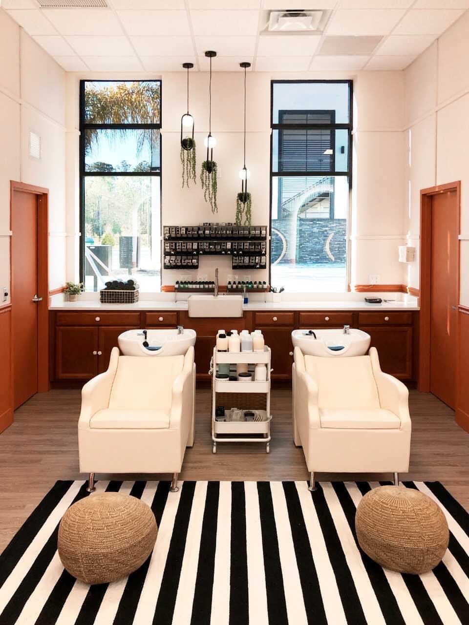 Minerva Beauty - The shampoo lounge at Mademoiselle Hair...