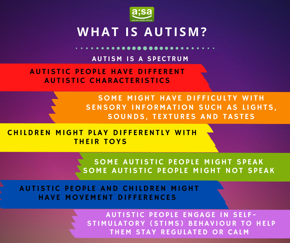 Autism South Africa - What is Autism? Autism is a spectrum, which means ...