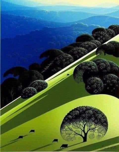 Eyvind Earle (American Artist 1916–2000) 