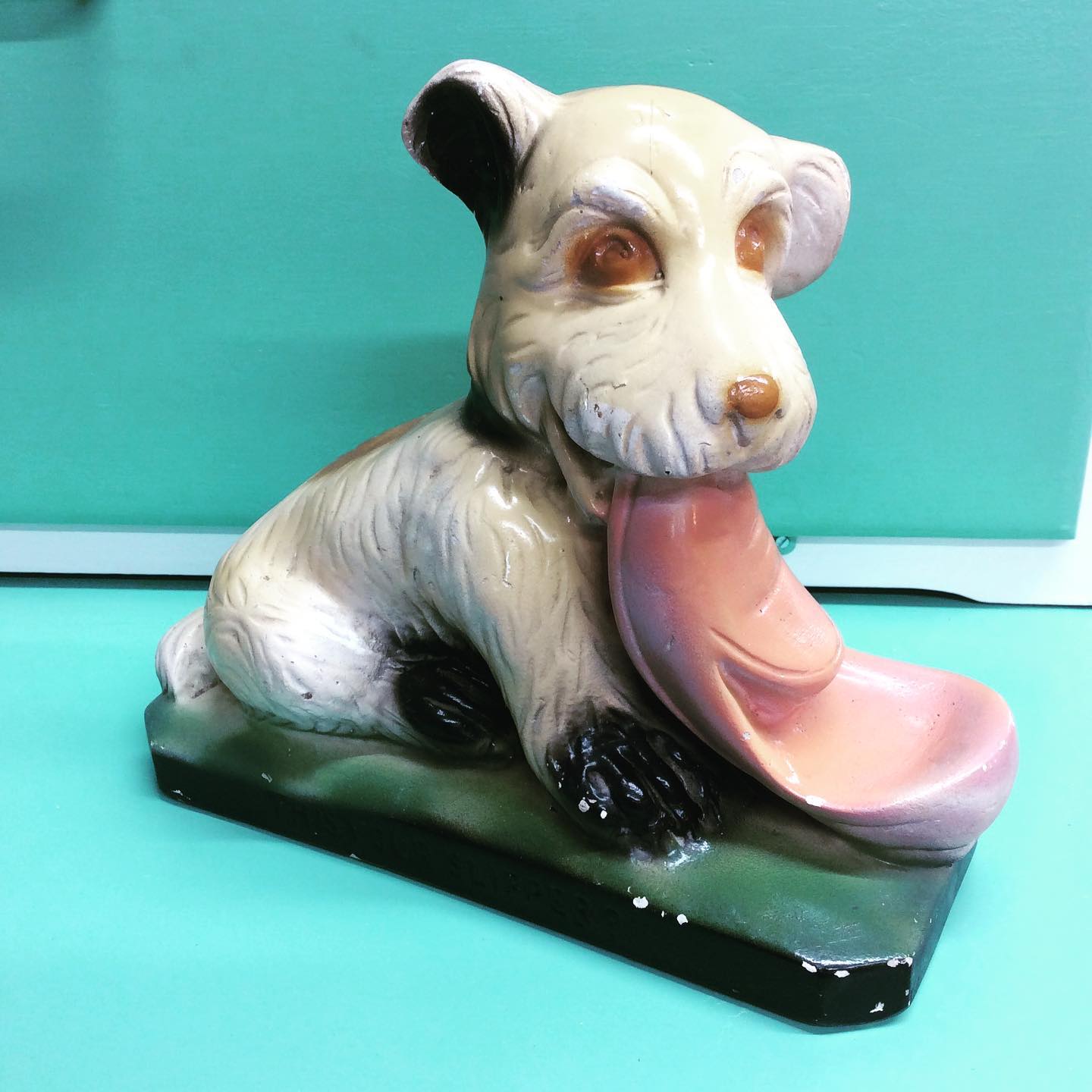 Vintage carnival chalkware dog figure for sale