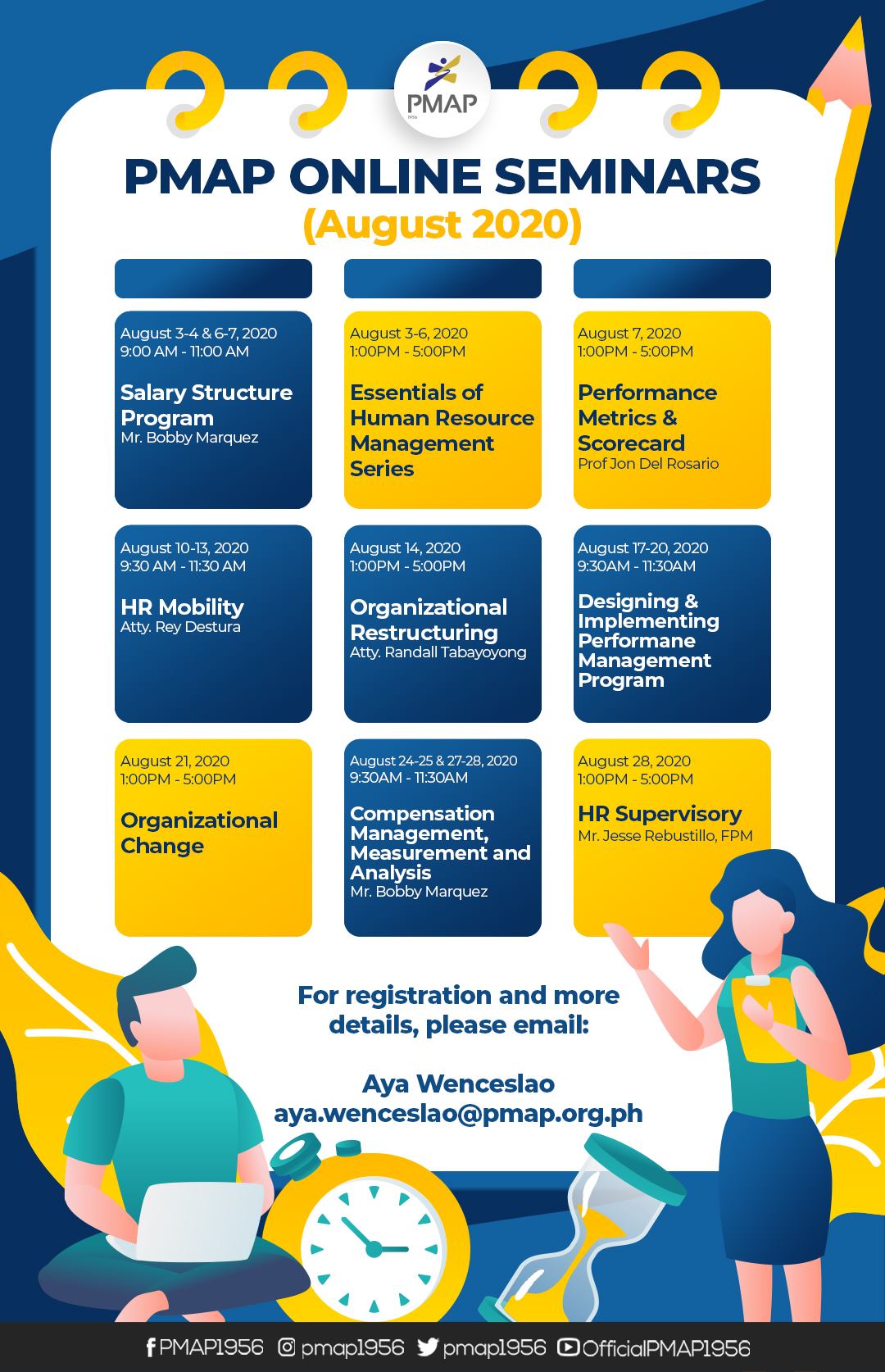 PMAP ONLINE SEMINARS August 2020 - Davao Training and Seminars
