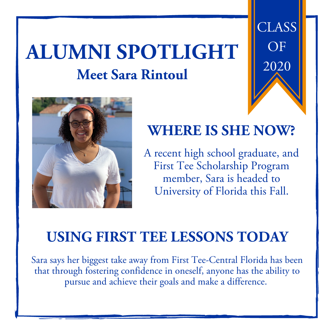Today’s #AlumniSpotlight... - First Tee - Central Florida | Facebook