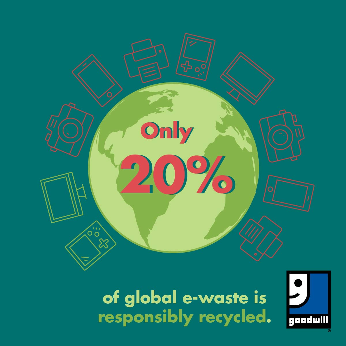 Lincoln Goodwill - Only 20% of global e-waste is responsibly recycled ...