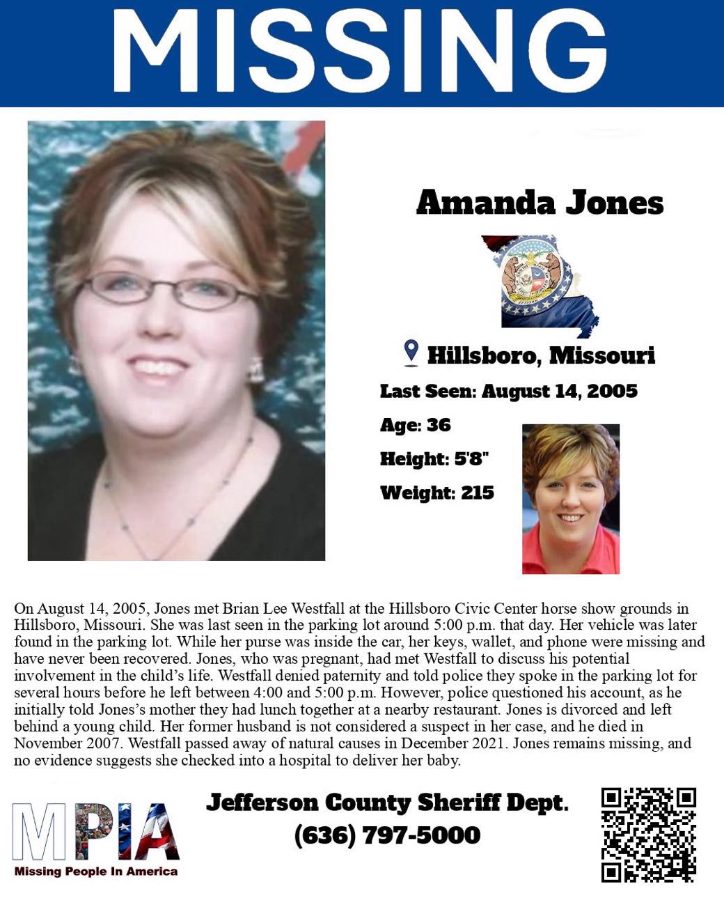 On August 14, 2005, Jones met... - Missing People In America