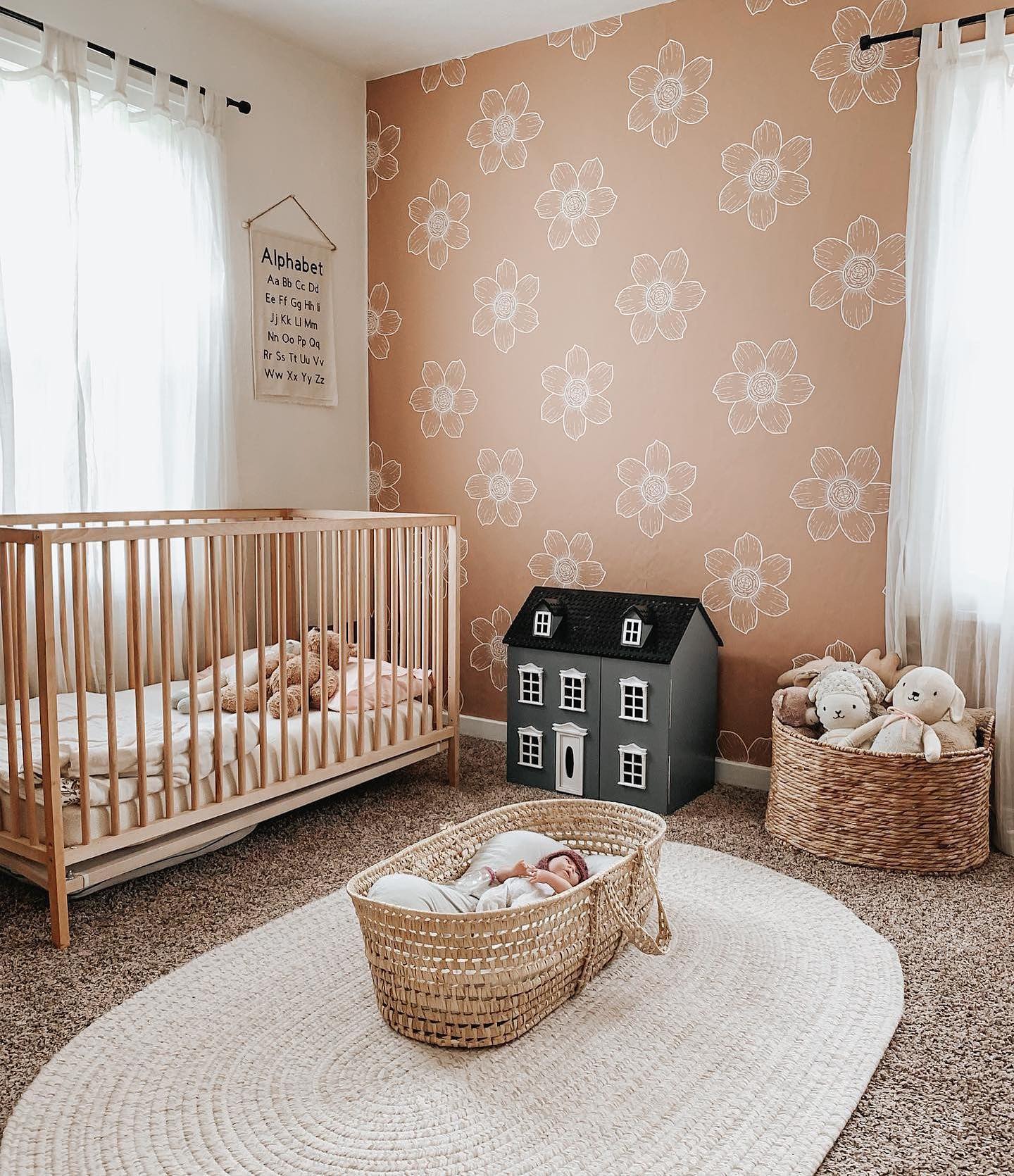 Project Nursery - When neutral boho meets feminine floral, this is the ...