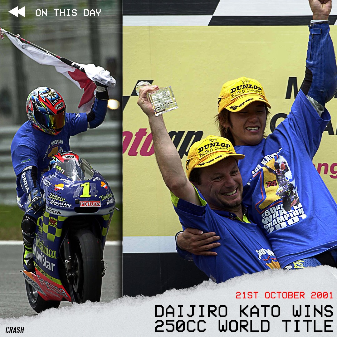 20 years ago today - Daijiro Kato won the 250cc World Championship