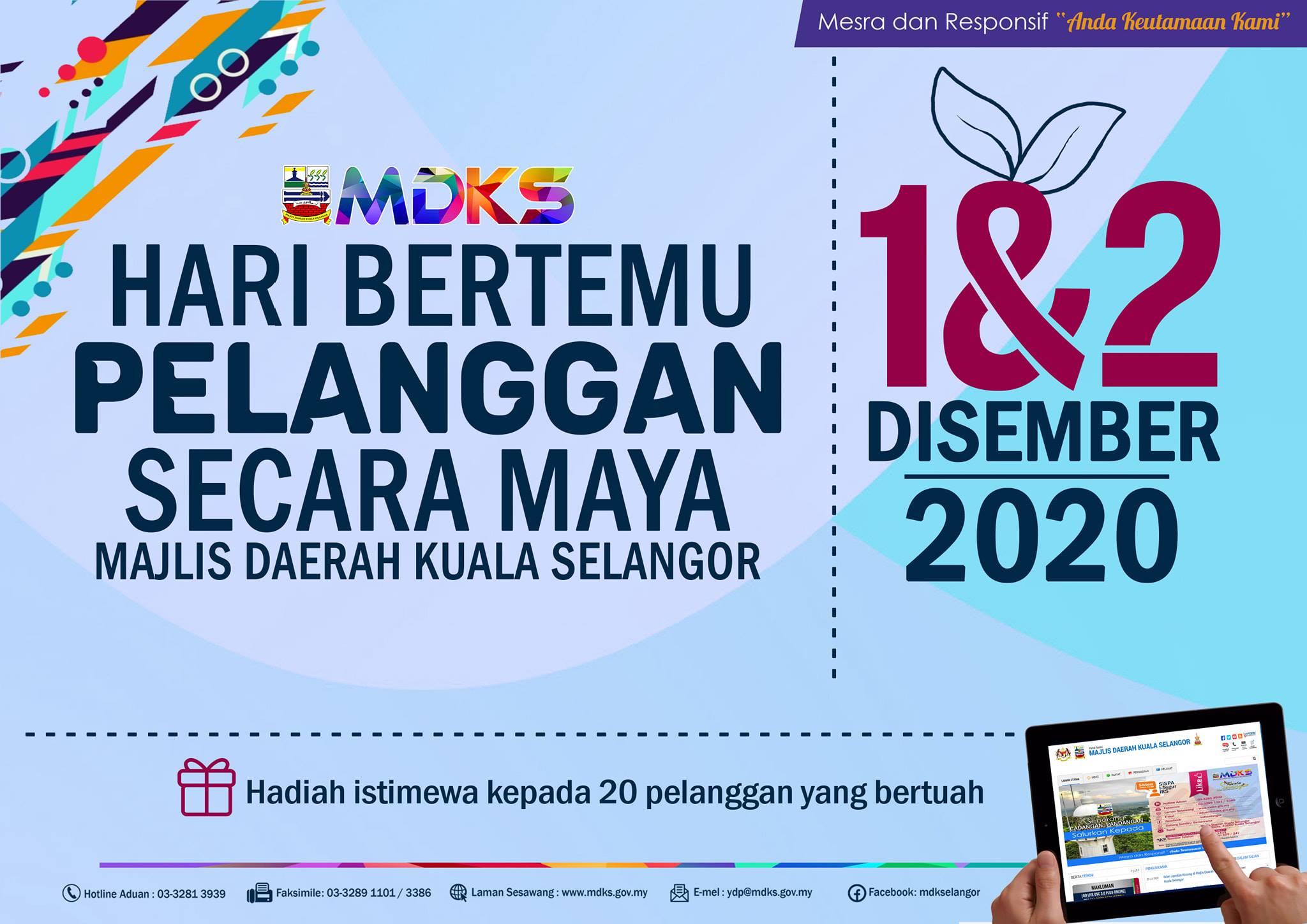 Majlis Perbandaran Kuala Selangor - HARI BERTEMU PELANGGAN SECARA MAYA ...