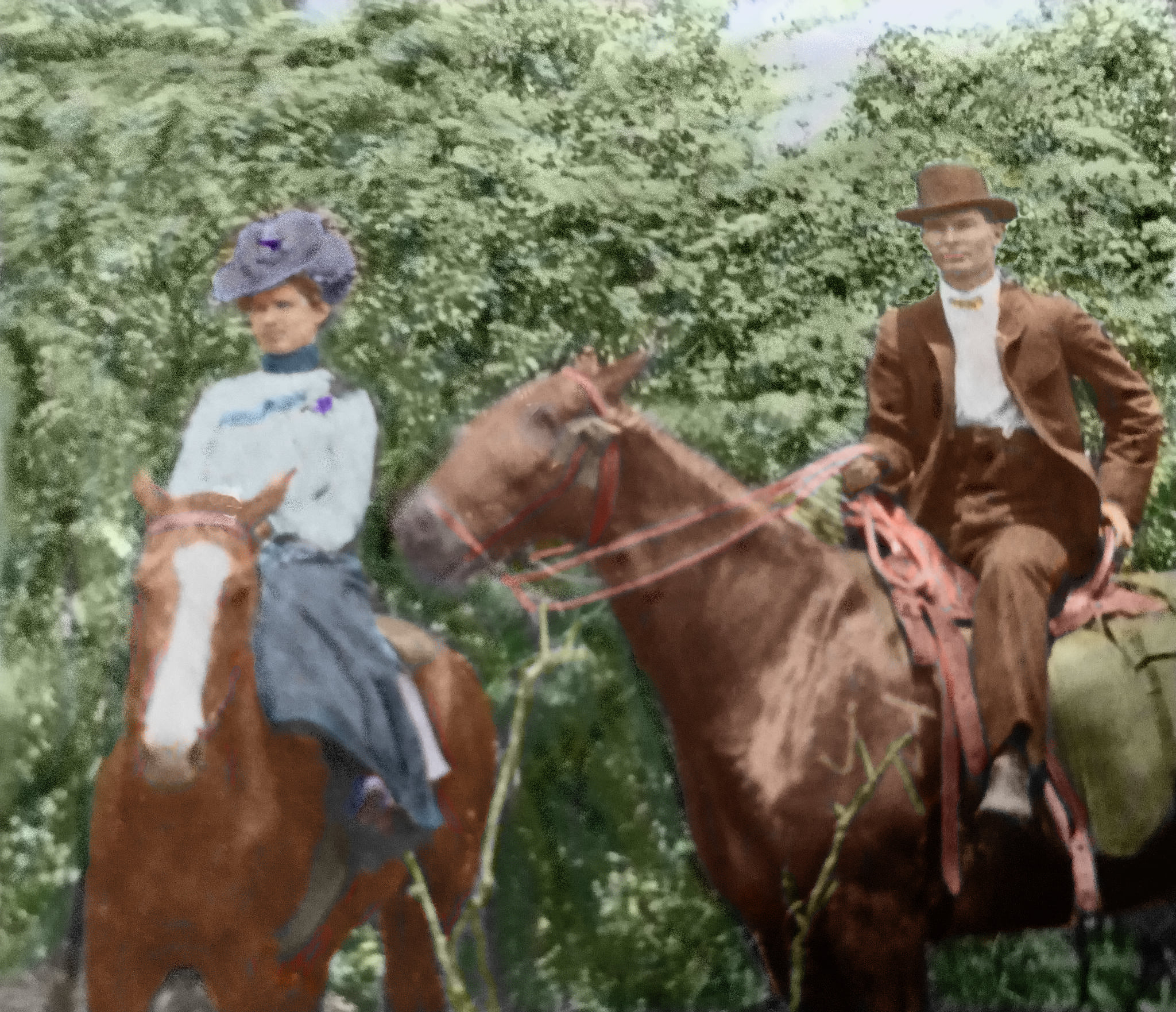 Mr. and Mrs. HA Cothran. He managed XT Bar Ranch from the early