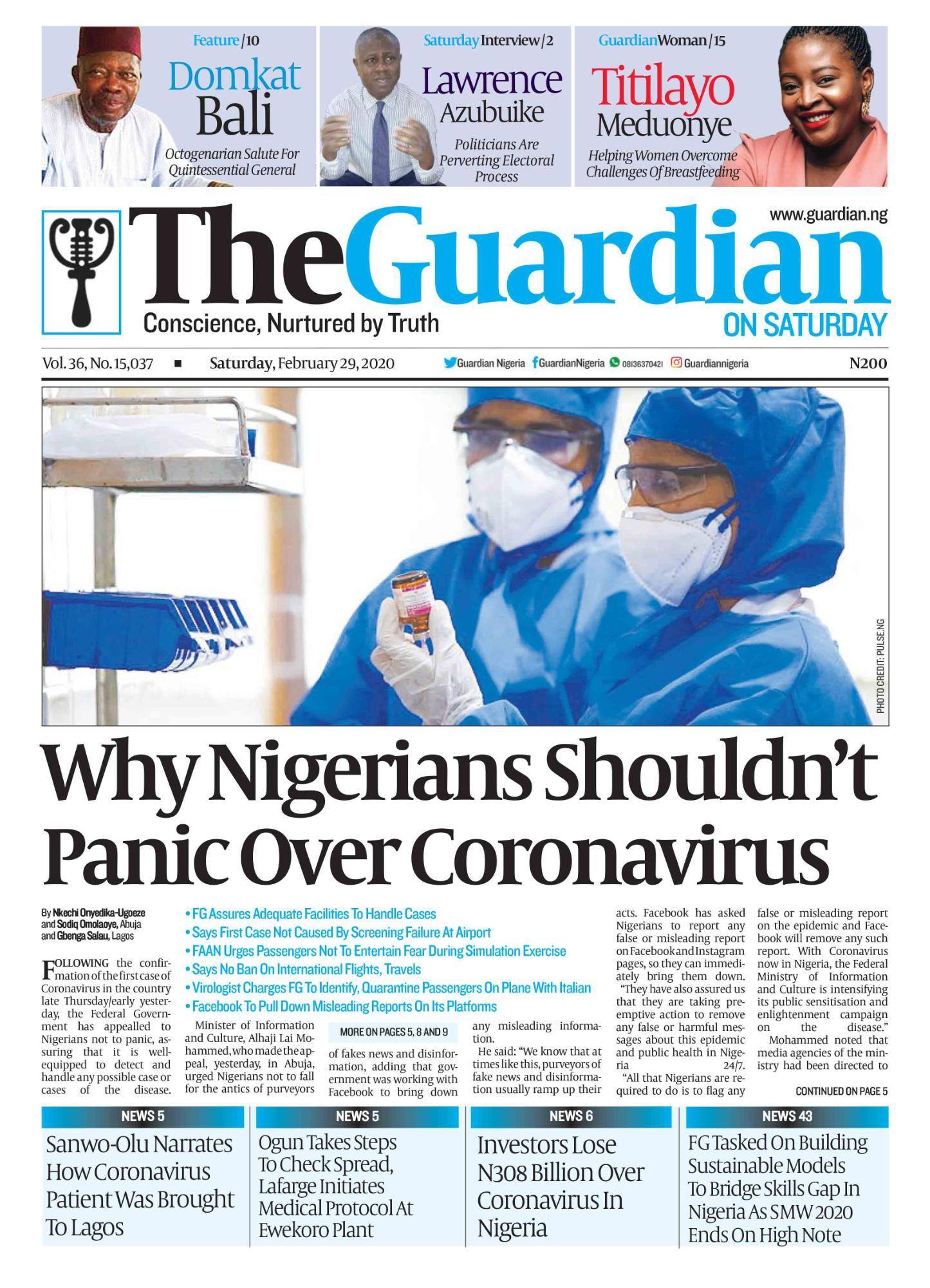 Today in The Guardian – Why Nigerians... - Guardian Nigeria