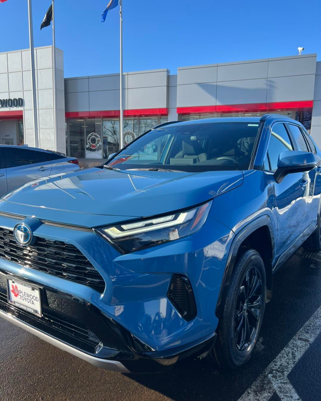 BEAUTIFUL Cavalry Blue 2022 RAV4 Hybrid... - Maplewood Toyota
