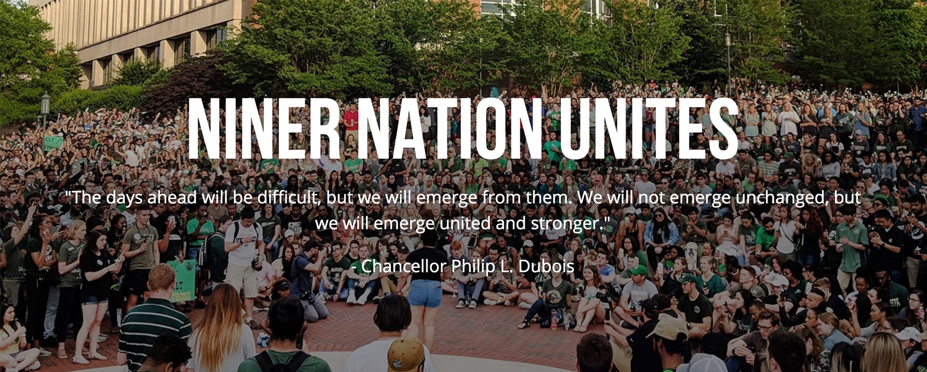UNC Charlotte - The Niner Nation Remembers website has... | Facebook