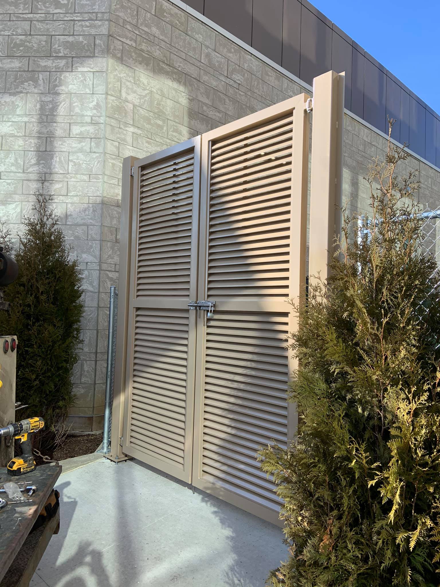 10’ aluminum louvered generator... - Eagle Machine & Welding