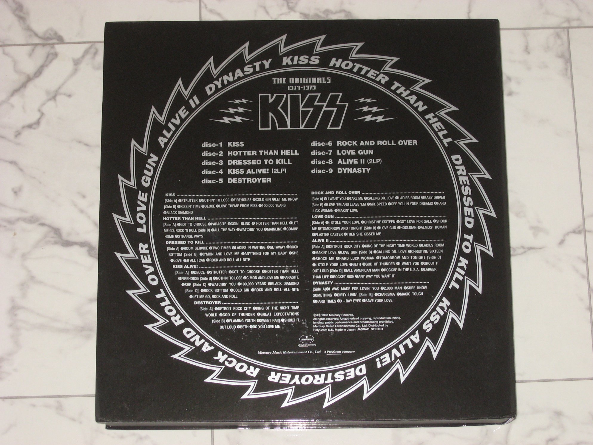 Kiss The Originals 1974-1979, black box set (Japan Only release
