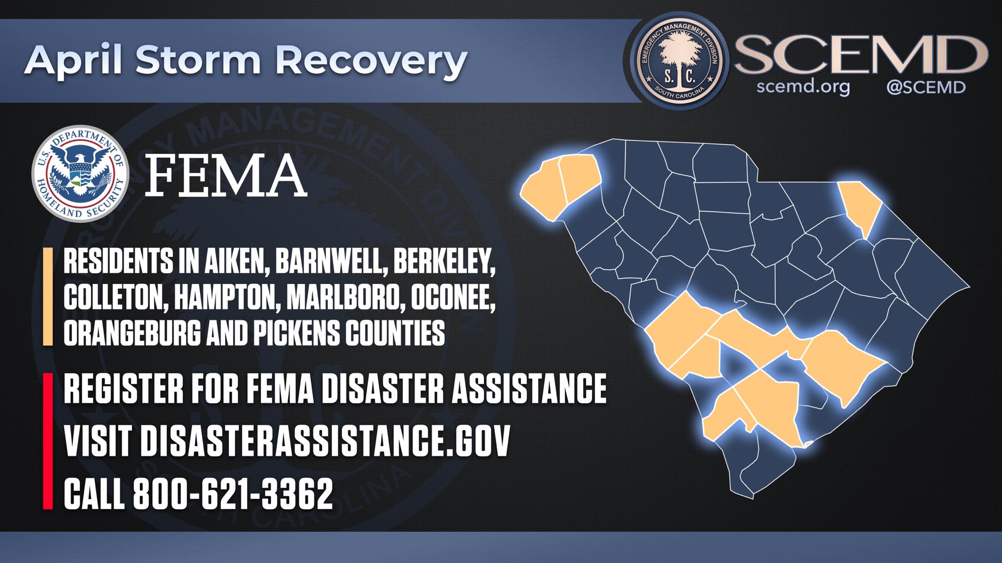 South Carolina Emergency Management Division - It’s been one month ...