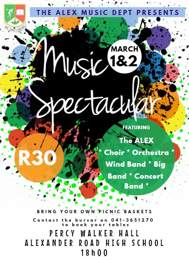 Alexander Road High School - The Alex Music Department presents our ...