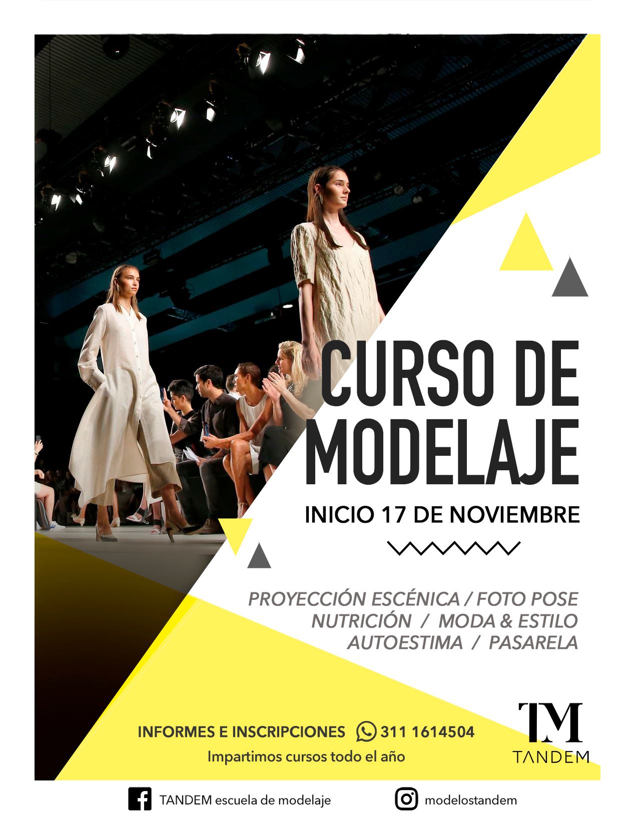 CURSO DE MODELAJE -... - TANDEM escuela de modelaje