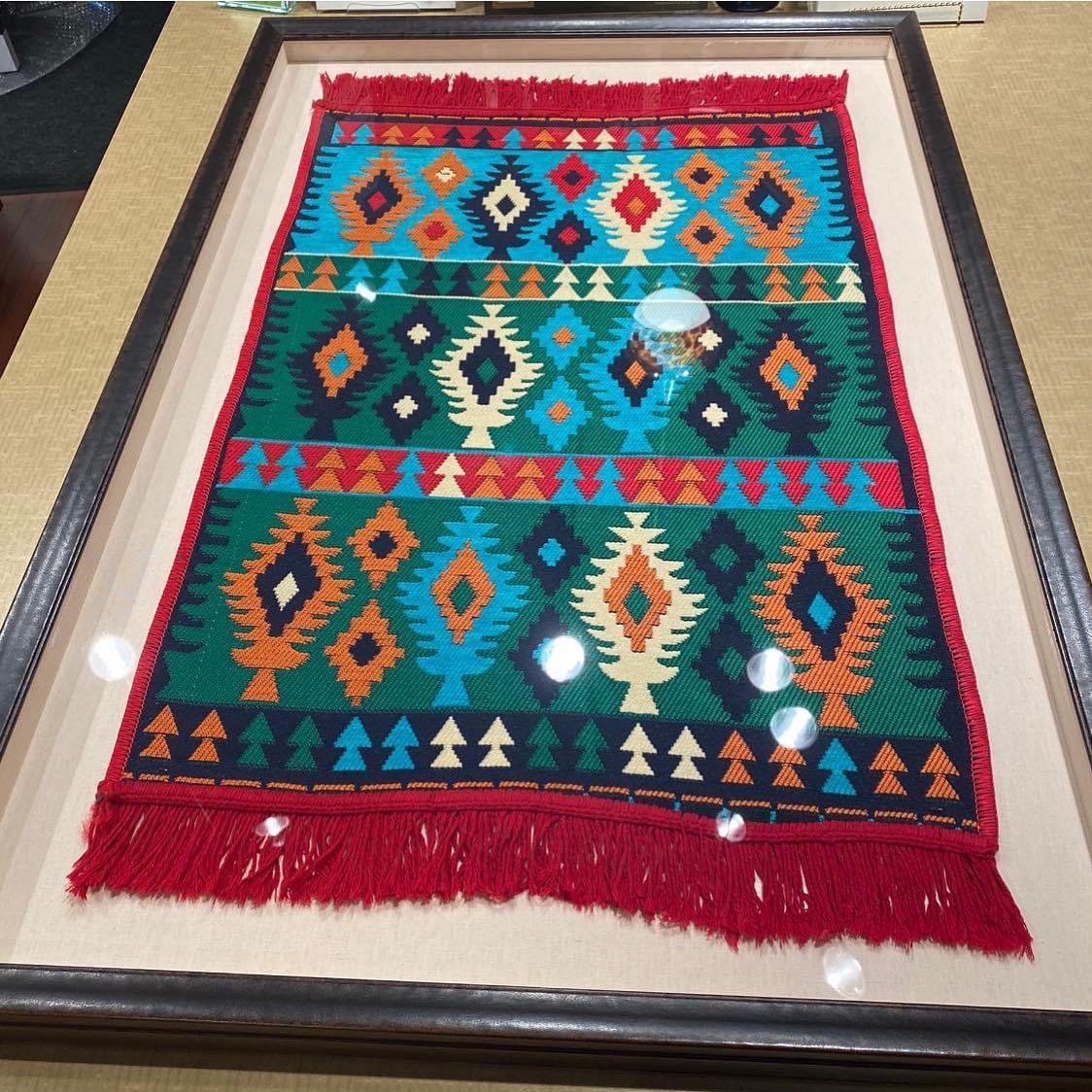 Sutherland - Close-up of a Bosnian rug made by hand. Finished in a ...